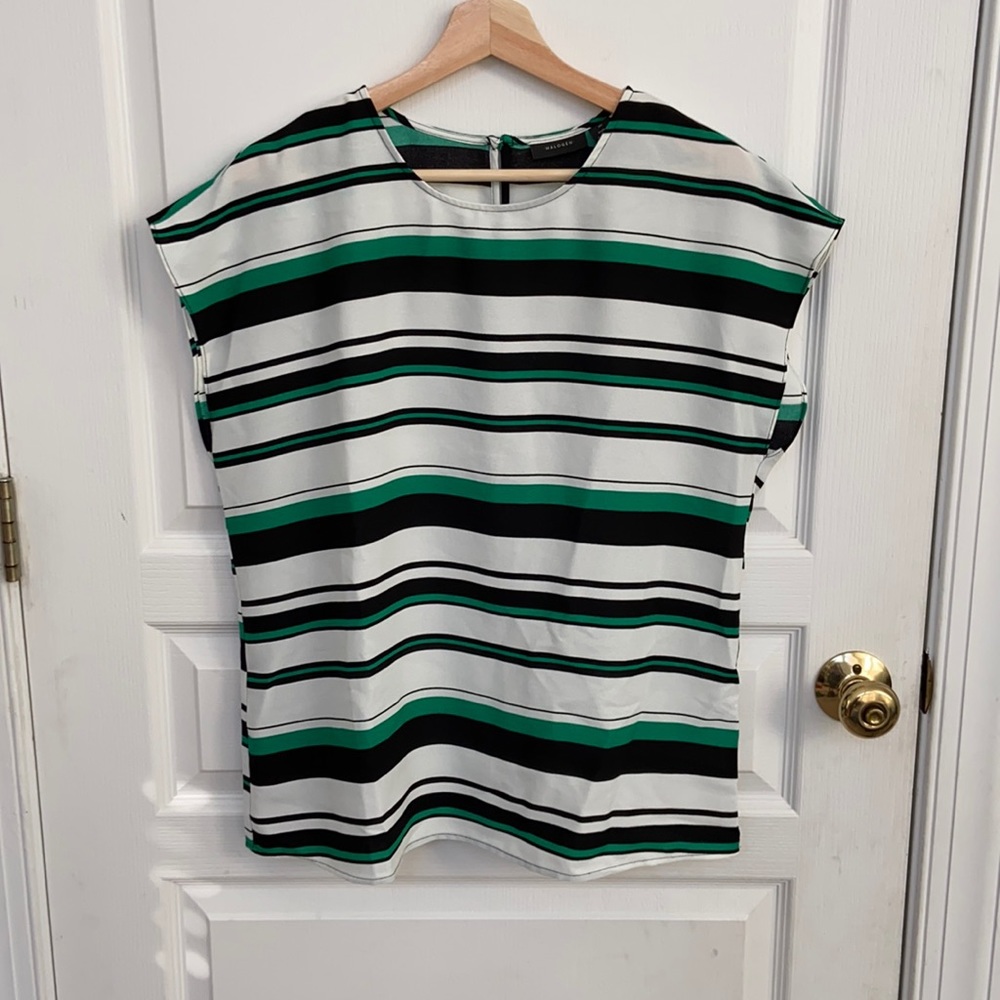 Halogen cap sleeve blouse